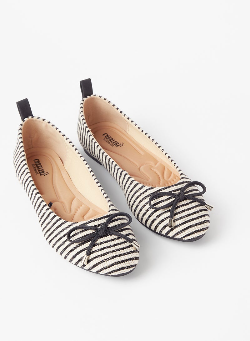 Cobblerz - Bow Detailed Ballerina Multicolour - Image 1