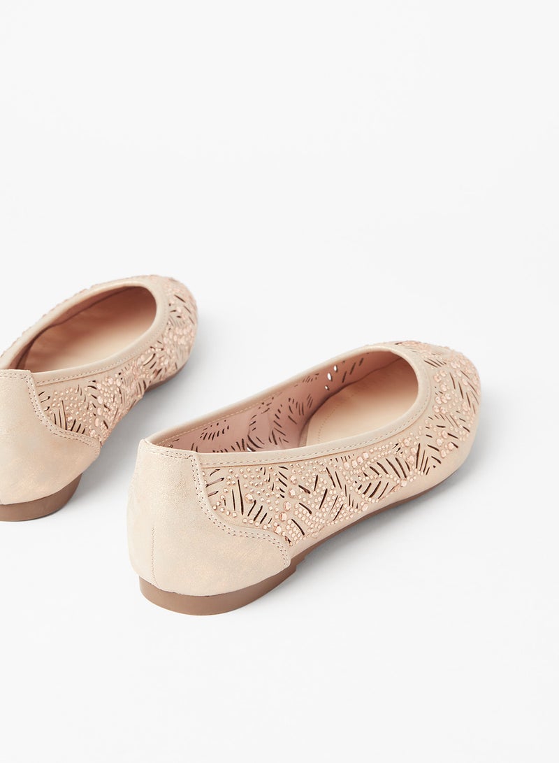 Cobblerz - Cut Out Detailed Ballerina Pink - Image 1
