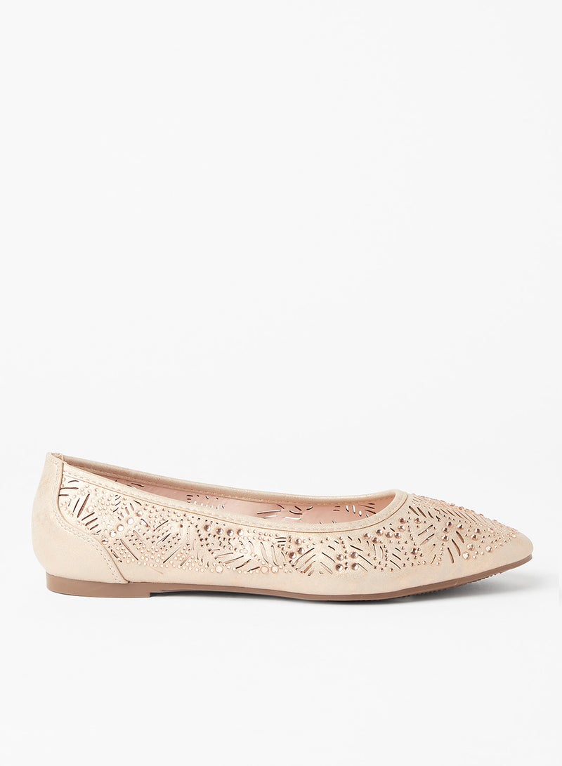 Cobblerz - Cut Out Detailed Ballerina Pink - Image 1