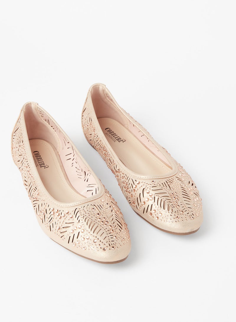 Cobblerz - Cut Out Detailed Ballerina Pink - Image 1
