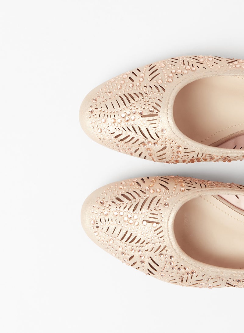 Cobblerz - Cut Out Detailed Ballerina Pink - Image 1