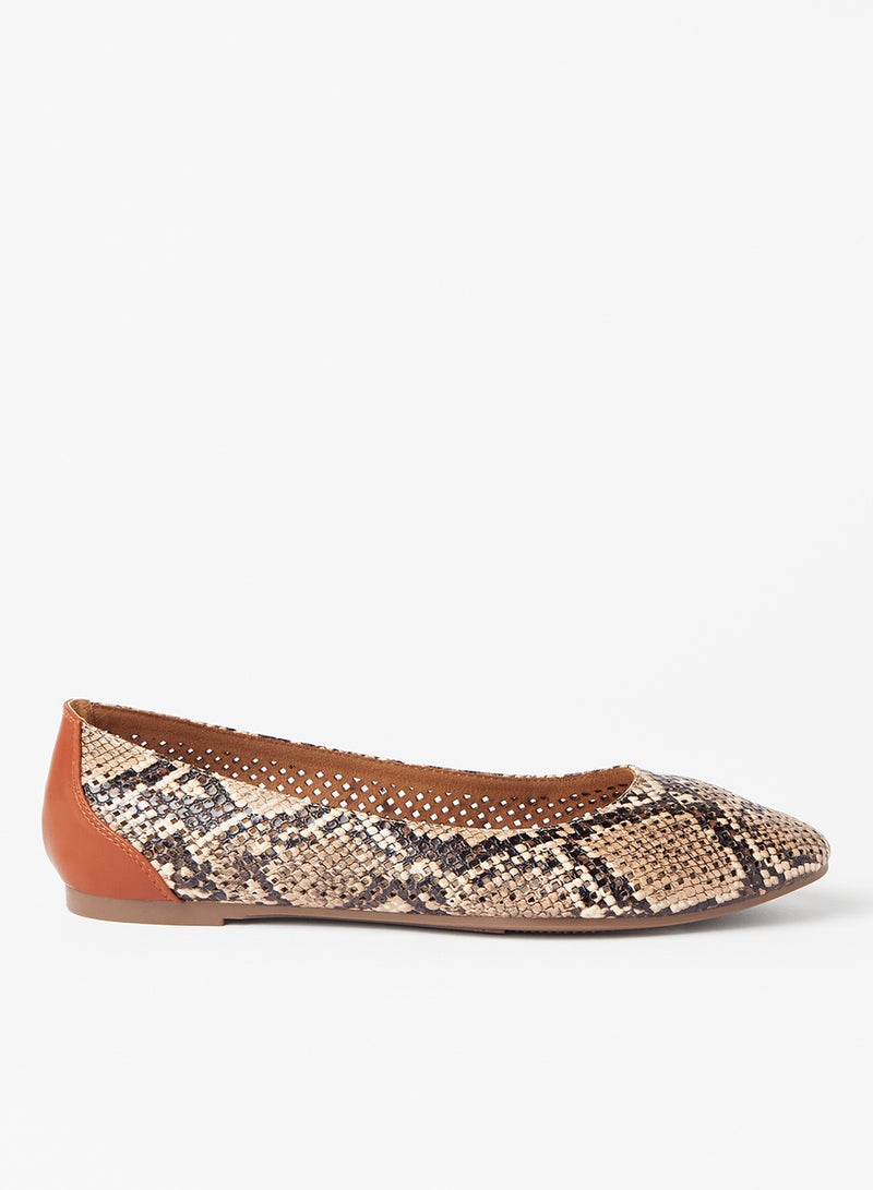 Cobblerz - Animal Printed Ballerina Multicolour - Image 1