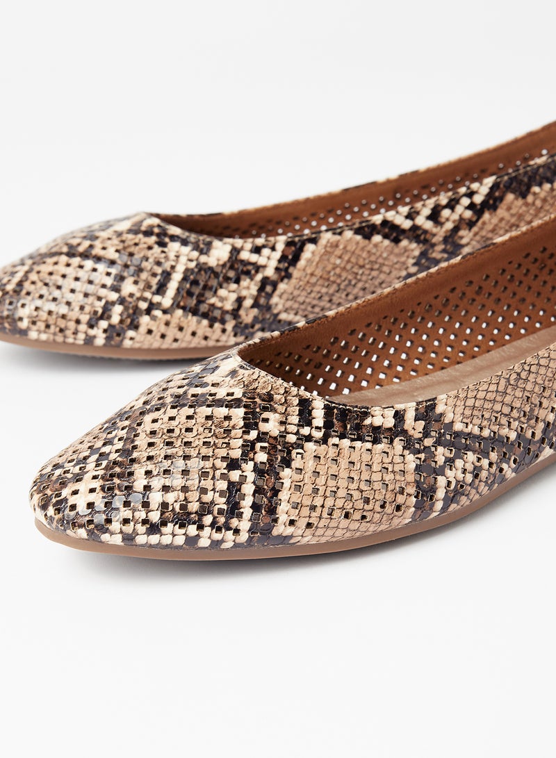 Cobblerz - Animal Printed Ballerina Multicolour - Image 1