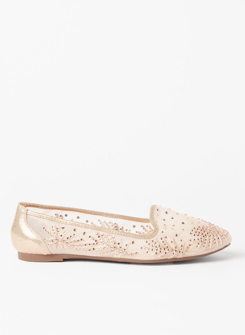 Cobblerz - Embellished Stylish Ballerina Pink - Image 1