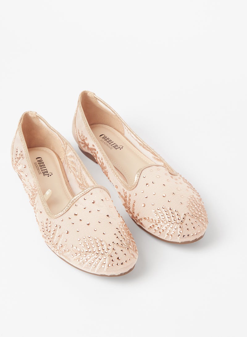 Cobblerz - Embellished Stylish Ballerina Pink - Image 1