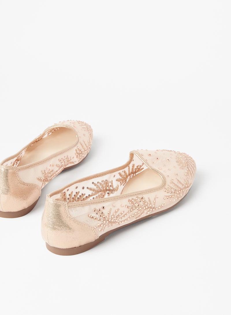 Cobblerz - Embellished Stylish Ballerina Pink - Image 1