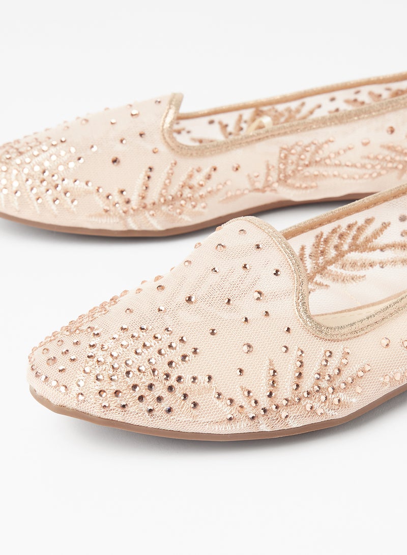 Cobblerz - Embellished Stylish Ballerina Pink - Image 1