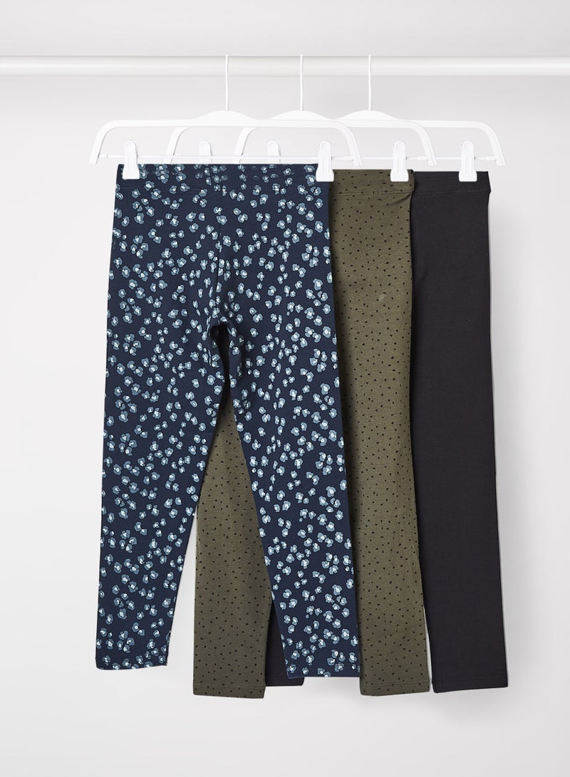 مانجو مجموعة بناطيل ضيقة بطبعة للأطفال والمراهقين من 3 قطع - Image 2