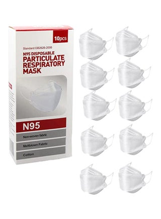 10-Piece N95 Disposable Particulate Respiratory Nanofiber Face Mask - v1632374693/N50995388A_1