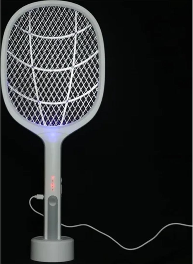 Generic Cordless Electric Fly Mosquito Trap Swatter White 54cm  - Image 2