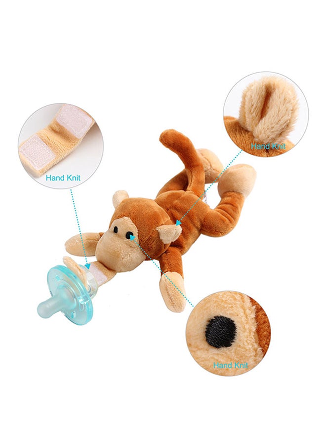 Beauenty - Monkey Stuff Toy With Pacifier - Image 1