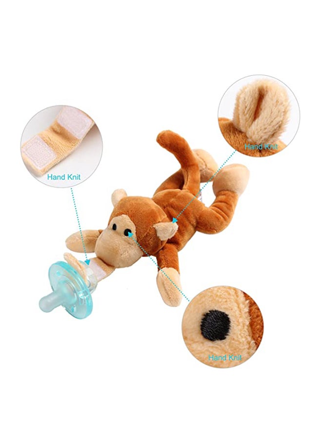 Beauenty - Monkey Stuff Toy With Pacifier - Image 1
