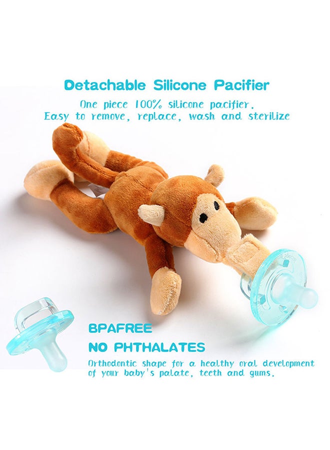 Beauenty - Monkey Stuff Toy With Pacifier - Image 1