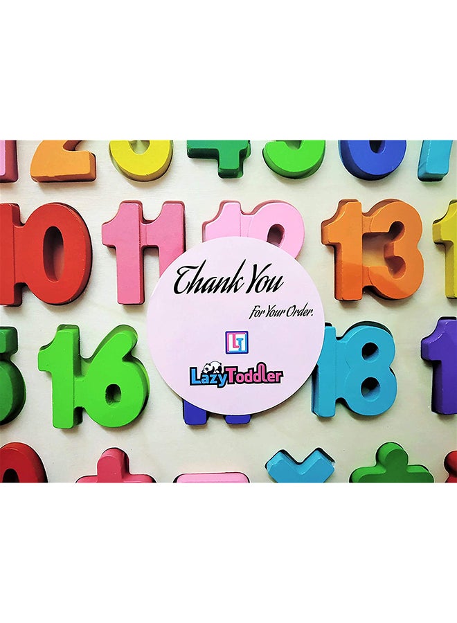 Lazy Toddler Wooden Alphabets And Number Puzzle Board - Image 3