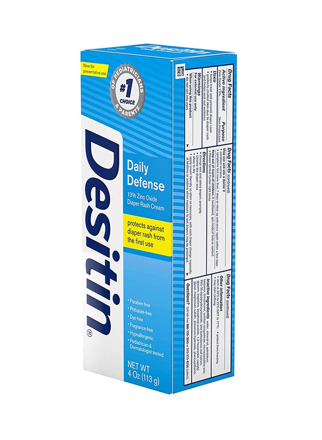 Desitin Daily Defense Diaper Rash Cream With 13% Zinc Oxide - Image 2