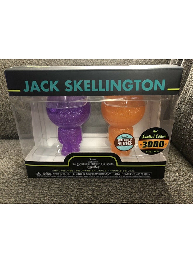 Nightmare Before Christmas Jack Skellington Figures Pack Of 2 4x8inch
