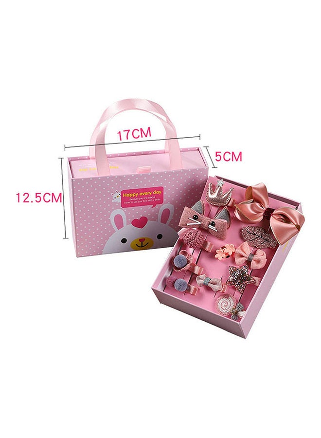 18-Piece Girl Exquisite Headdress Set Gift Box Lovely Hairpin Headdress Flower Head wear For Little Girls  - Image 2