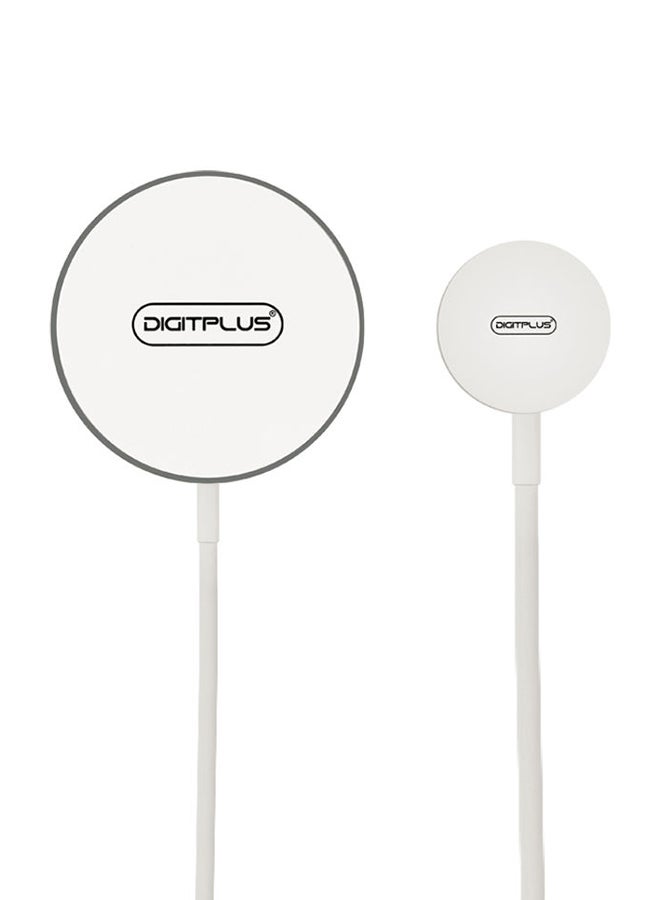 ديجيتبلس كابل شحن مغناطيسي 3 في 1 أبيض - Image 1