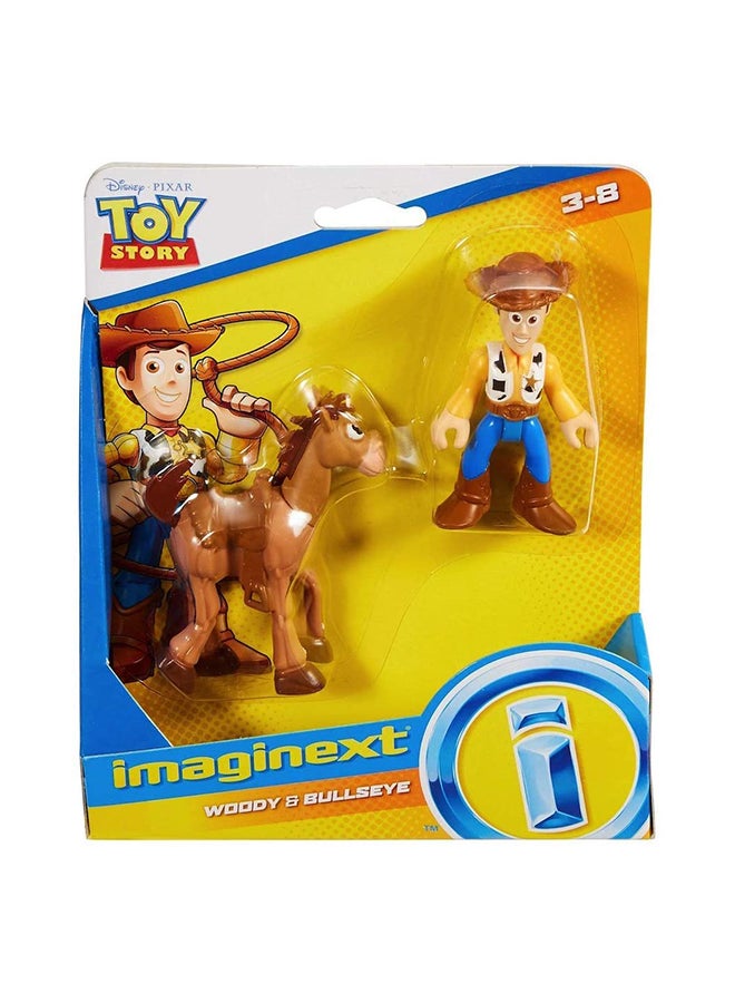 Toy Story - Disney And Pixar 3 Figure Woody With Bullseye - Image 1