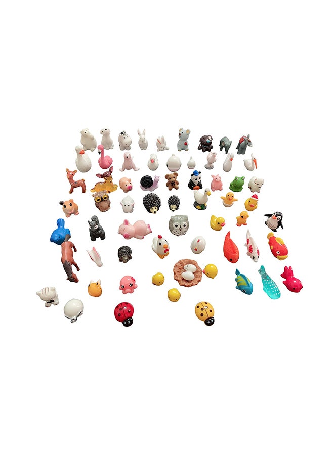 SIX VANKA - Miniature Animals 65 Piece Mini Resin Decoration Set - Image 1