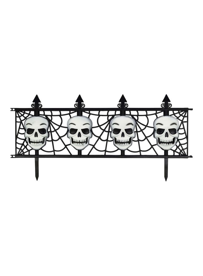 Amscan Skull Fence Black 10.3 x 24.4 x 0.7inch
