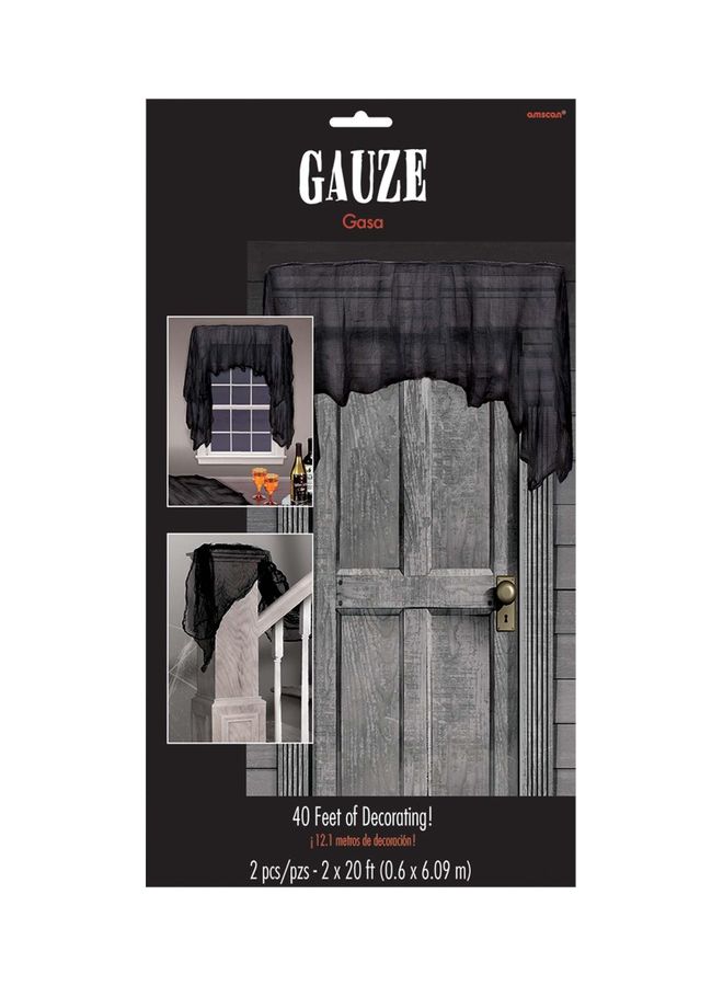 Amscan 2-Piece Gauze Big Pack 40ft Black