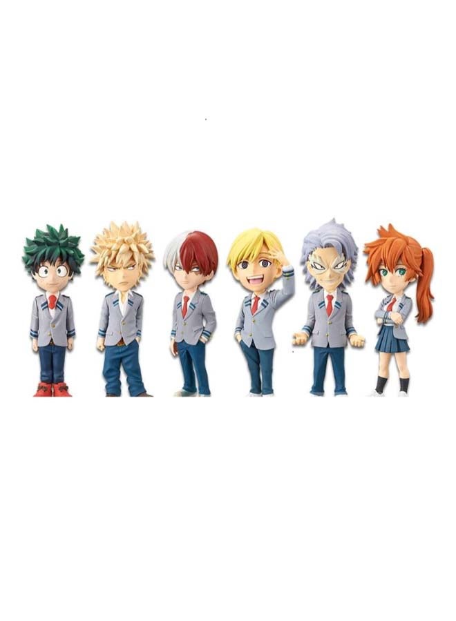 بانبريستو مجموعة مجسمات لشخصيات الأكشن من مسلسل "My Hero Academia" مكونة من 6 قطع. 2.75بوصة - Image 1