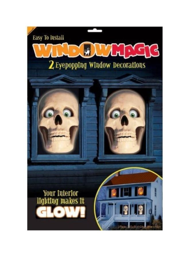 Amscan 2-Piece Eyepopping Window Magic Decoration Set Multicolour
