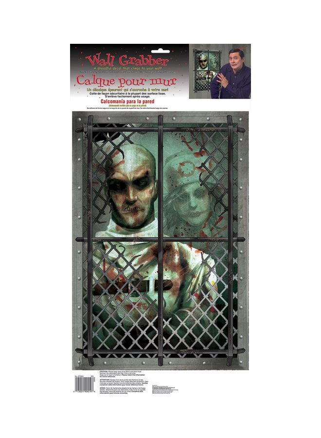 Amscan Asylum Vinyl Wall Grabber Multicolour 23 3/4 x 12 1/4inch