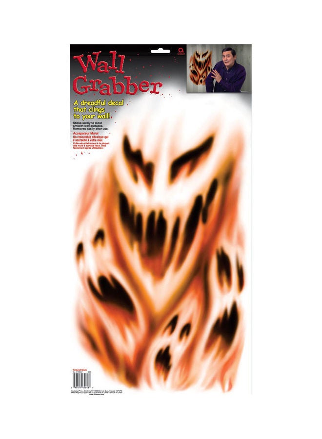 Amscan Tortured Souls Wall Grabber Orange 23.8 x 12.2 x 0.05inch