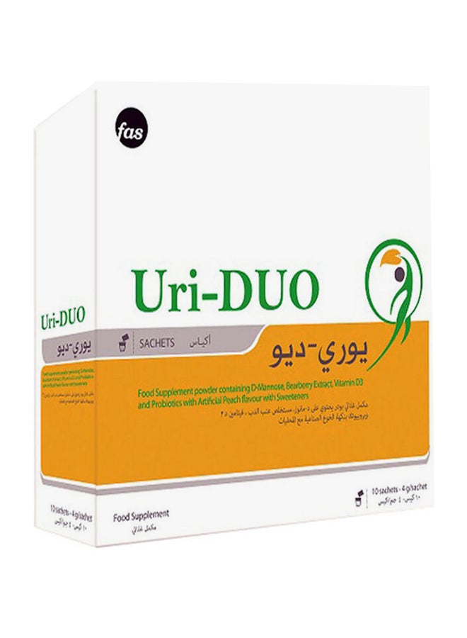 فاس مكملٌ غذائي Uri-Duo يحتوي على 10 أكياس لدعم صحة المسالك البوليةِ .  - Image 1