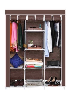 ALMUFARREJ Foldable Fabric Closet Organizer Brown 130x170x45cm  - Image 3