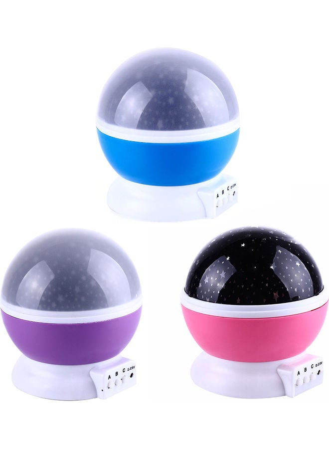 جهاز بروجيكتور LED ليلي قابل للدوران على شكل قمر وسماء أزرق 14.5x13x13سم - Image 2