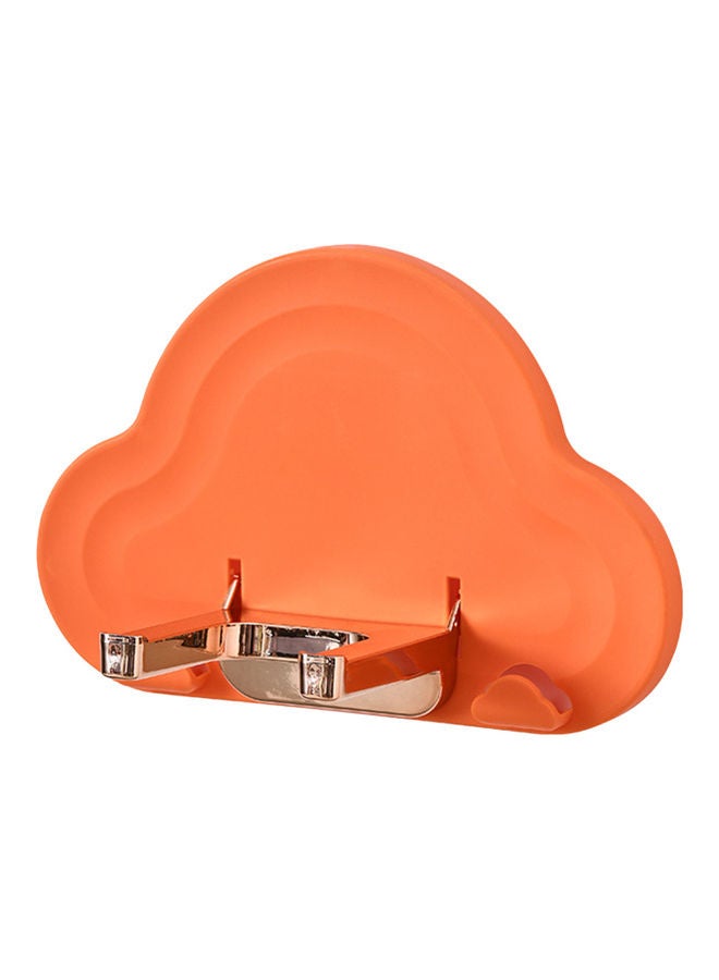 Wall Mounted Hair Dryer Holder Orange/Silver 24x6x10cm - Image 1