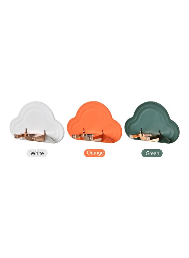 Wall Mounted Hair Dryer Holder Orange/Silver 24x6x10cm - Image 2