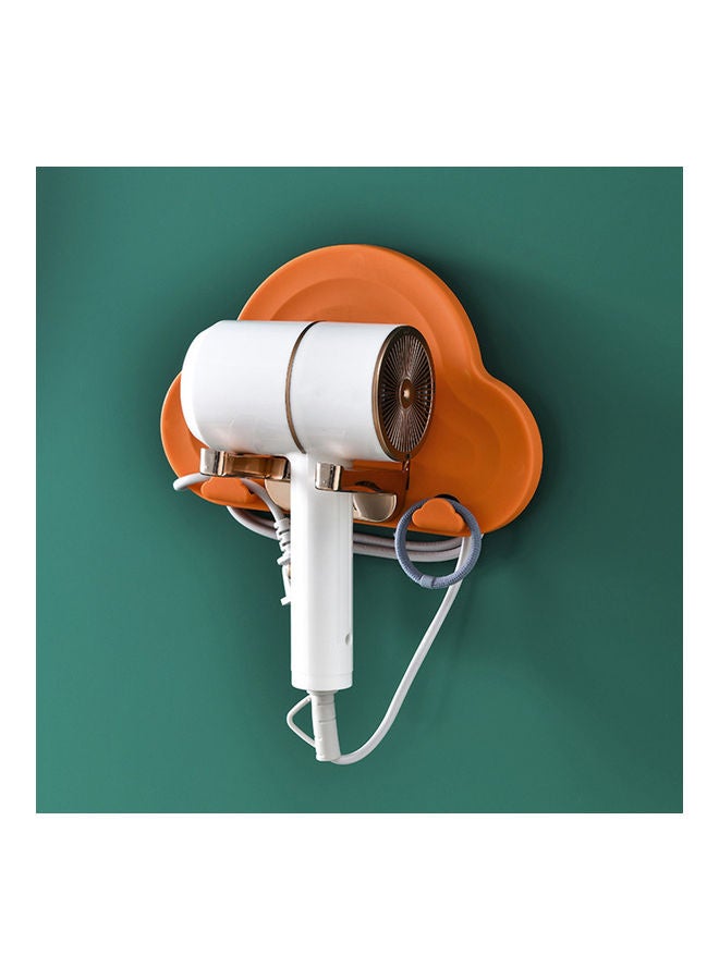 Wall Mounted Hair Dryer Holder Orange/Silver 24x6x10cm - Image 3