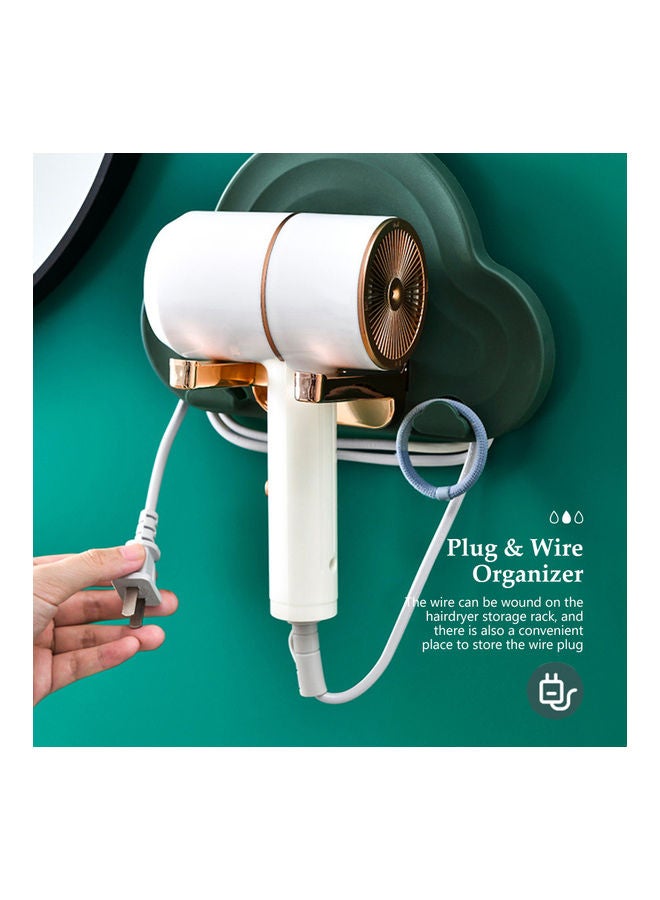 Wall Mounted Hair Dryer Holder Orange/Silver 24x6x10cm - Image 5