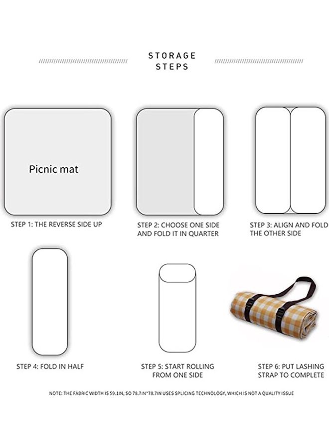 Alfa.life Waterproof Picnic And Beach Blanket 1.5x2meter  - Image 4
