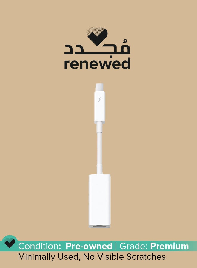 ابل  مُجدد - محول ثاندربولت إلى جيجابت إيثرنت أبيض - Image 1