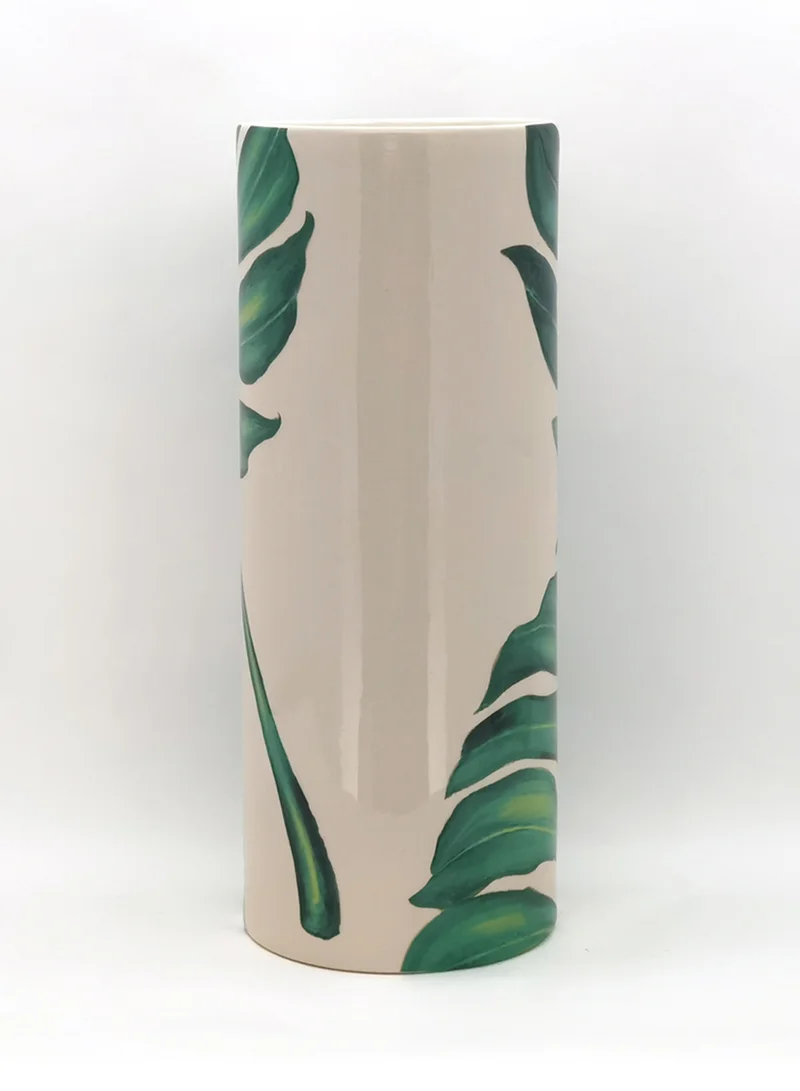 Switch Beautiful Designs Ceramic Vase Unique Luxury Quality Material For The Perfect Stylish Home N13-003 White/Green
