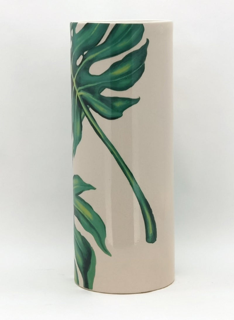 Beautiful Designs Ceramic Vase Unique Luxury Quality Material For The Perfect Stylish Home N13-004 White/Green - v1632390203/N46524685A_2