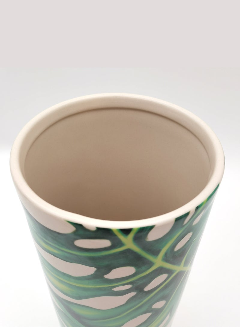 Beautiful Designs Ceramic Vase Unique Luxury Quality Material For The Perfect Stylish Home N13-004 White/Green - v1632390204/N46524685A_6