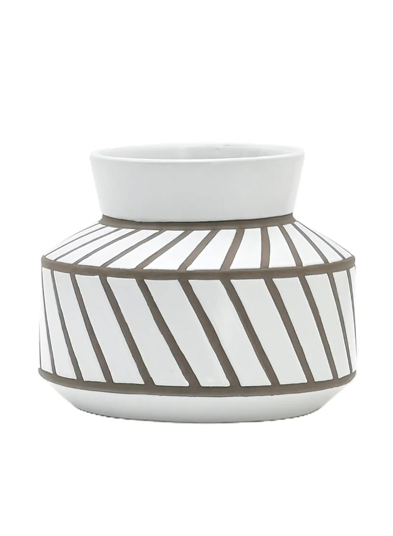 Switch Scandi Modern Design Ceramic Vase Unique Luxury Quality Material For The Perfect Stylish Home N13-008 White/Grey