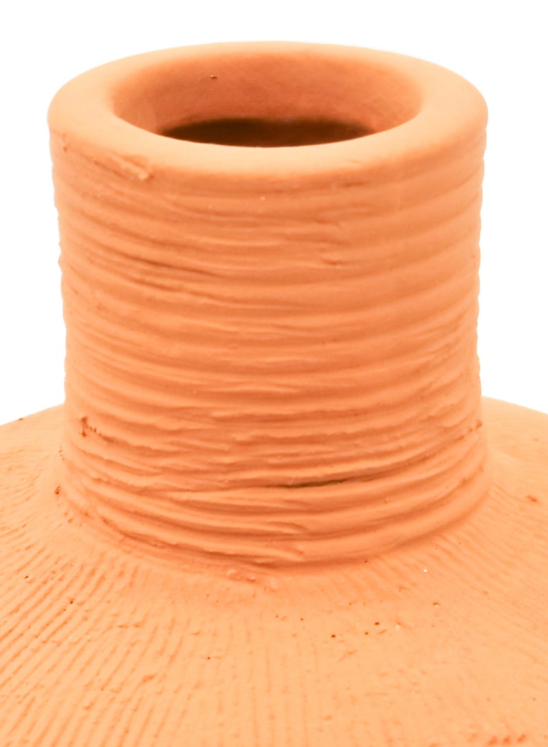 Switch Modern Geometric Shape Ceramic Vase With Textured Surface For The Perfect Stylish Home N13-020 Mustard - Image 4