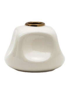 Glossy Glaze With Curved Shape Ceramic Vase Unique Quality Material For The Perfect Stylish Home N13-043 Cream