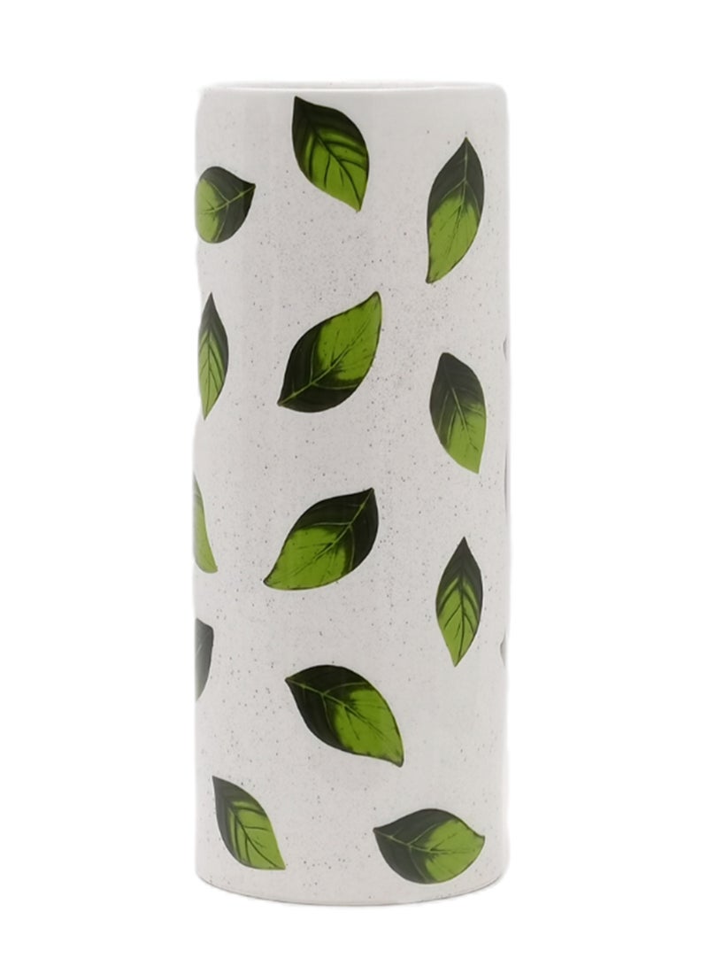 Switch Elegant Design Ceramic Vase Unique Luxury Quality Material For The Perfect Stylish Home N13-150 White/Green  - Image 1