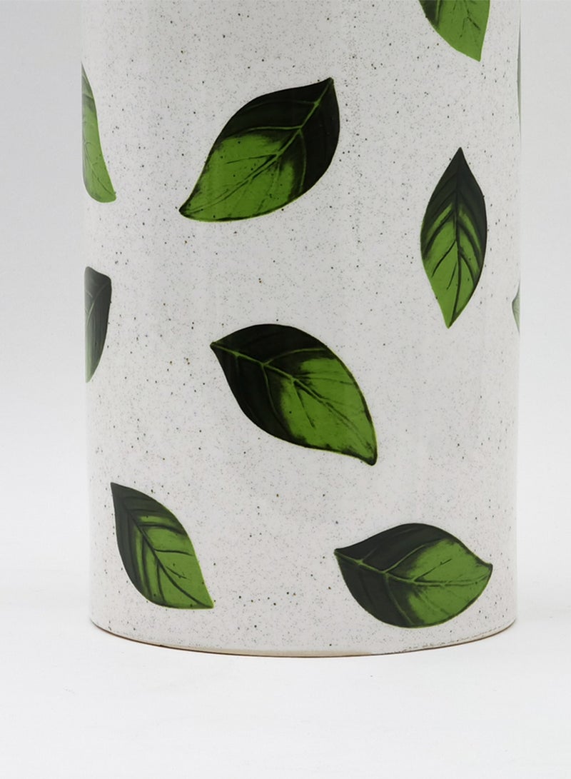 Switch Elegant Design Ceramic Vase Unique Luxury Quality Material For The Perfect Stylish Home N13-150 White/Green  - Image 3