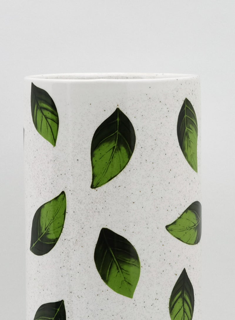 Switch Elegant Design Ceramic Vase Unique Luxury Quality Material For The Perfect Stylish Home N13-152 White/Green  - Image 2