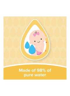 Johnson's Baby Extra Sensitive Wipes With 98% Pure Water, 3+1 Packs of 56 Wipes, 224 count  - Image 4