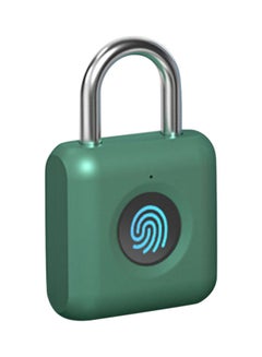 Generic Keyless Smart Touch Fingerprint Padlock Green/Silver/Black 24.5x10x11.3cm  - Image 1